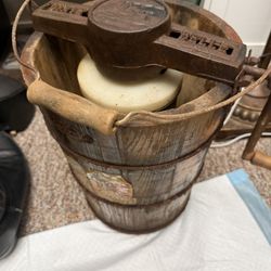 Antique Ice Cream Churn
