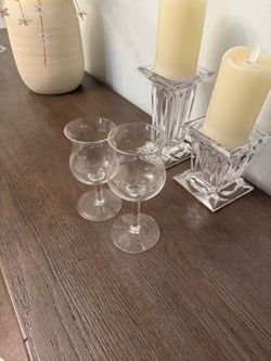 Princess house crystal glass sets