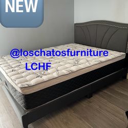 Queen size bed frame and mattress