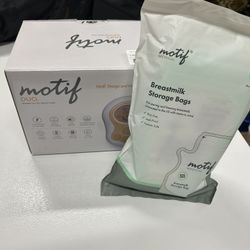 Motif Duo Double Electric Breast Pump + 100 Breastmilk Bags
