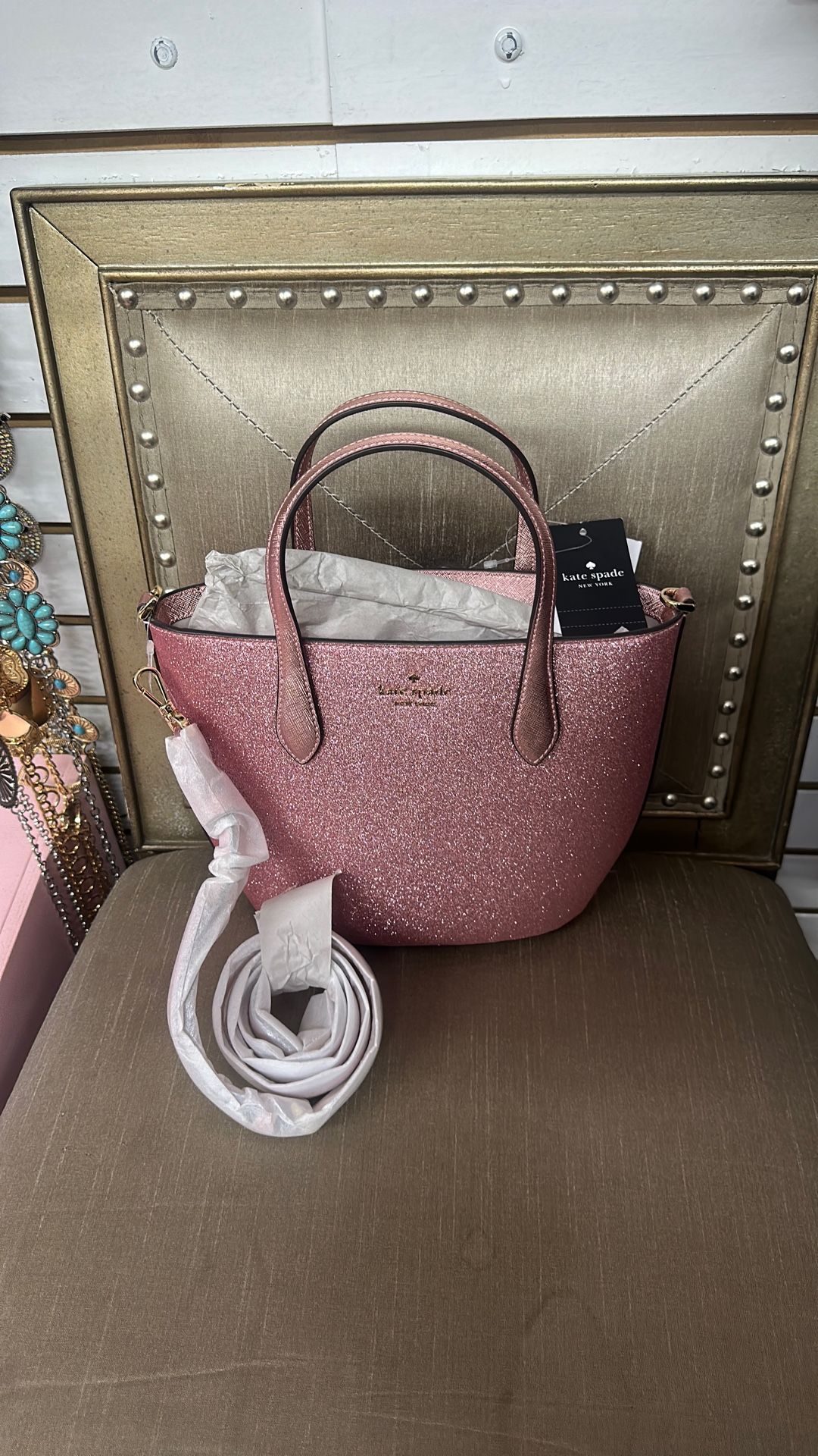 Kate Spade Glitter Satchel Bag