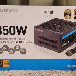 850W PowerSpec Modular Power Supply 80 Plus Gold Like New