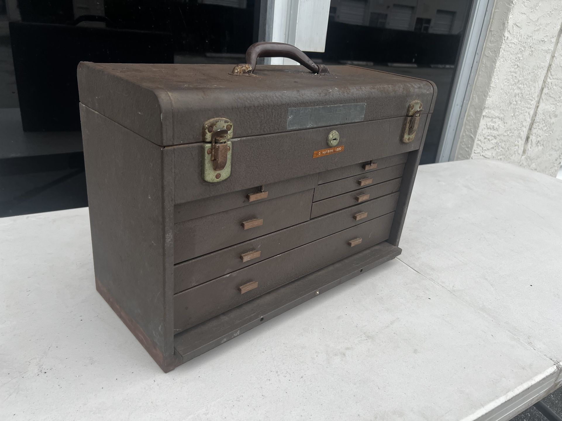 Kennedy Kits No. 520 Machinist Tool Chest Box Vintage Made in USA 20x9x13in
