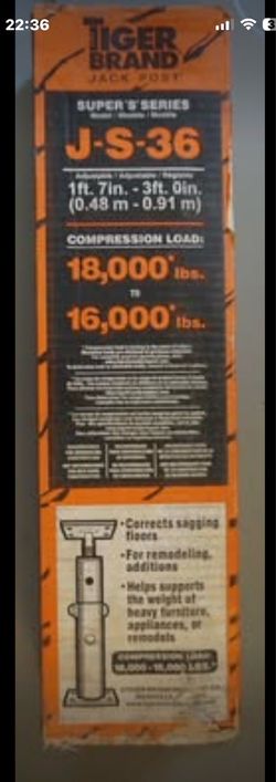Jack Post / J-S-36 Tiger Brand 4 Qty.