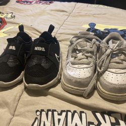 Nike Baby Shoes – Size 5C – Air Force 1s & Slip-Ons 👶🏽