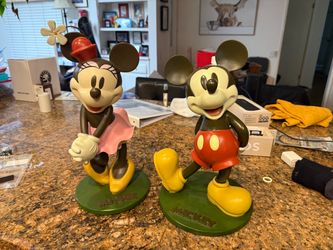 Mickey and Minnie Resin Garden Statue