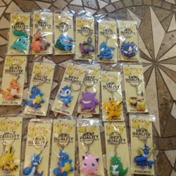 Brand New Pokémon Keychains 5 Each