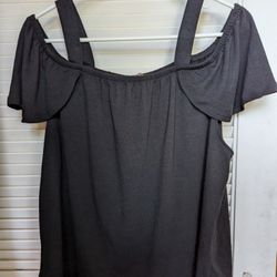 Nadine West Sheila Rose Women's Halter Top Size M Black 
