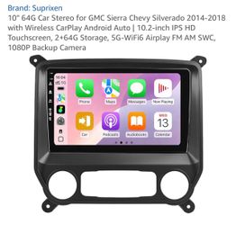 Suprixen 10" Car Stereo for GMC Sierra/Chevy Silverado