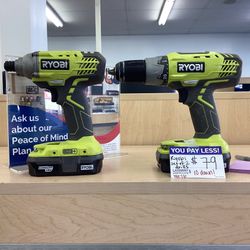 Ryobi Drill Set Of 2 