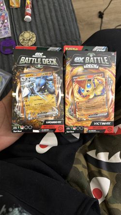 Lucario battle deck & victini battle deck