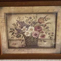Floral Framed Picture 