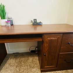 Sauder Computer Desk With Storage And File Drawers