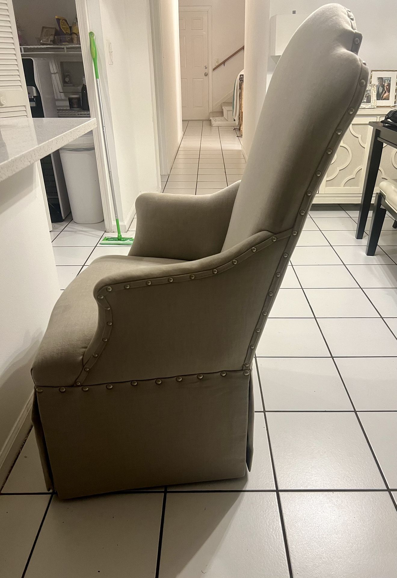 Large Grey End Chairs $60 For Both
