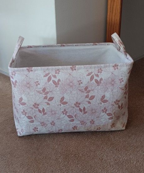 Floral Print Basket