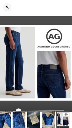 AG Adriano Goldschmied Everett Slim Straight Jean’ (36x32)