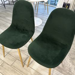 Velvet Green Dining Chairs