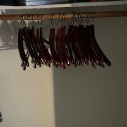 Wood Suit Hangars 