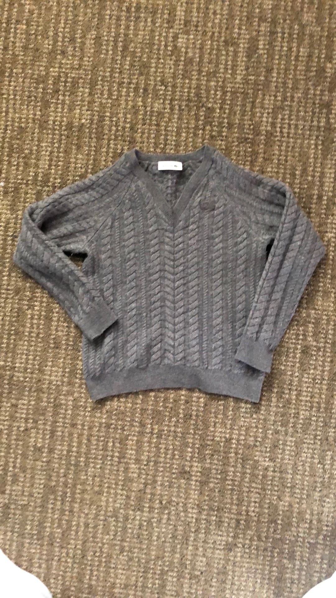 Lacoste Wall gray sweatshirt, small