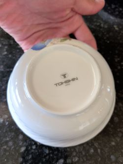 PRISTINE Vintage Tohshin Japan Gold-Gilded Bowl & Purple Plate Sets - 10 Complete Place Settings