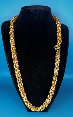 24 Karat Gold/Copper Dragon Chain