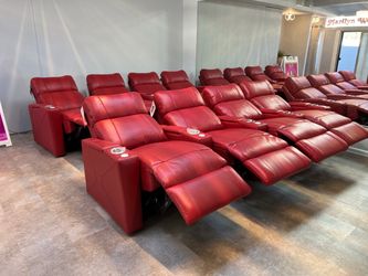 Luxury Leather Recliner Chairs -Home Theater & Office Lounge -Like New