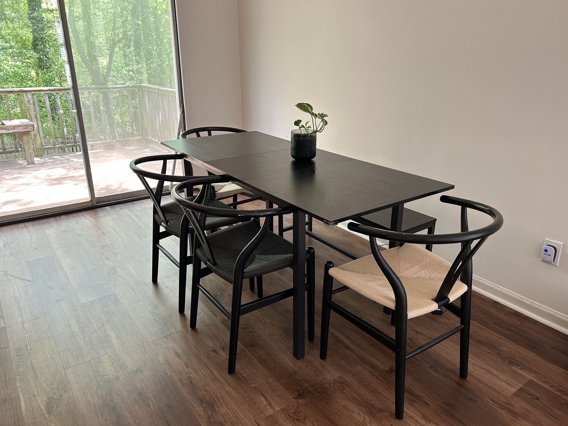 Kitchen Table Set With Chairs & Bench