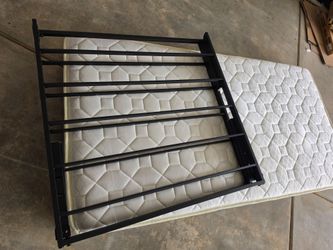 Twin bed frame with mattress