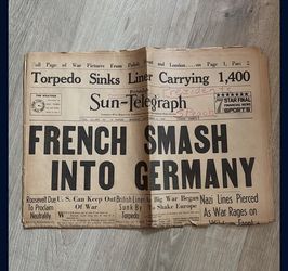 WWII Newspaper & Yank Talk Booklet Bundle, Vintage 1940s Military Memorabilia 