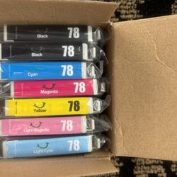 Premium Ink Cartridges, Box Of 7, As Pictured, New
