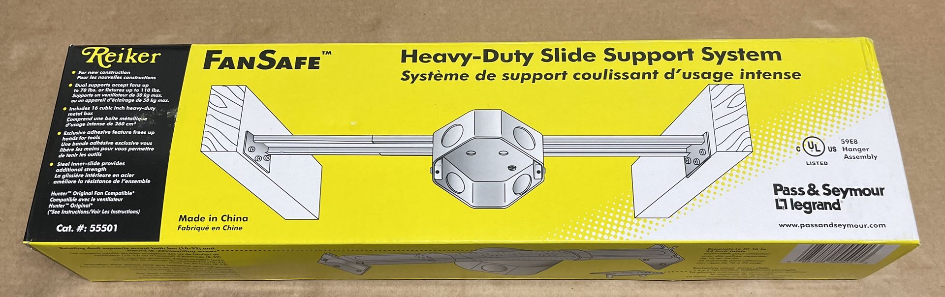 Reiker Heavy Duty Fansafe Slide Support System.