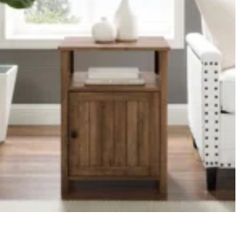 End Table Or Night Stand Set- Rustic Oak