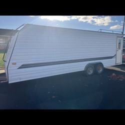 Car Toy Hauler Enclosed Trailer 24’ Rear Ramp
