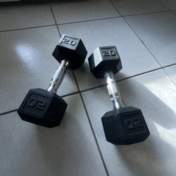 20 Lb Cap Dumbbells (pair)