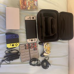 Nintendo switch oled with extras
