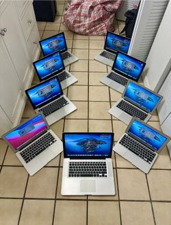 FIRM PRICE - 9 MacBooks (6 MacBook Pros, 3 MacBook Airs) with Chargers
