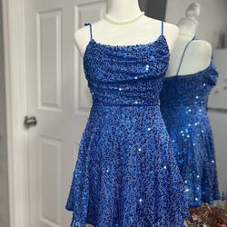 Sequinned Strap Dress