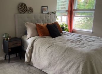 Standard Queen Upholstered Bed Frame
