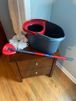 O-Cedar Spin Mop W/ Handle + Mop Head