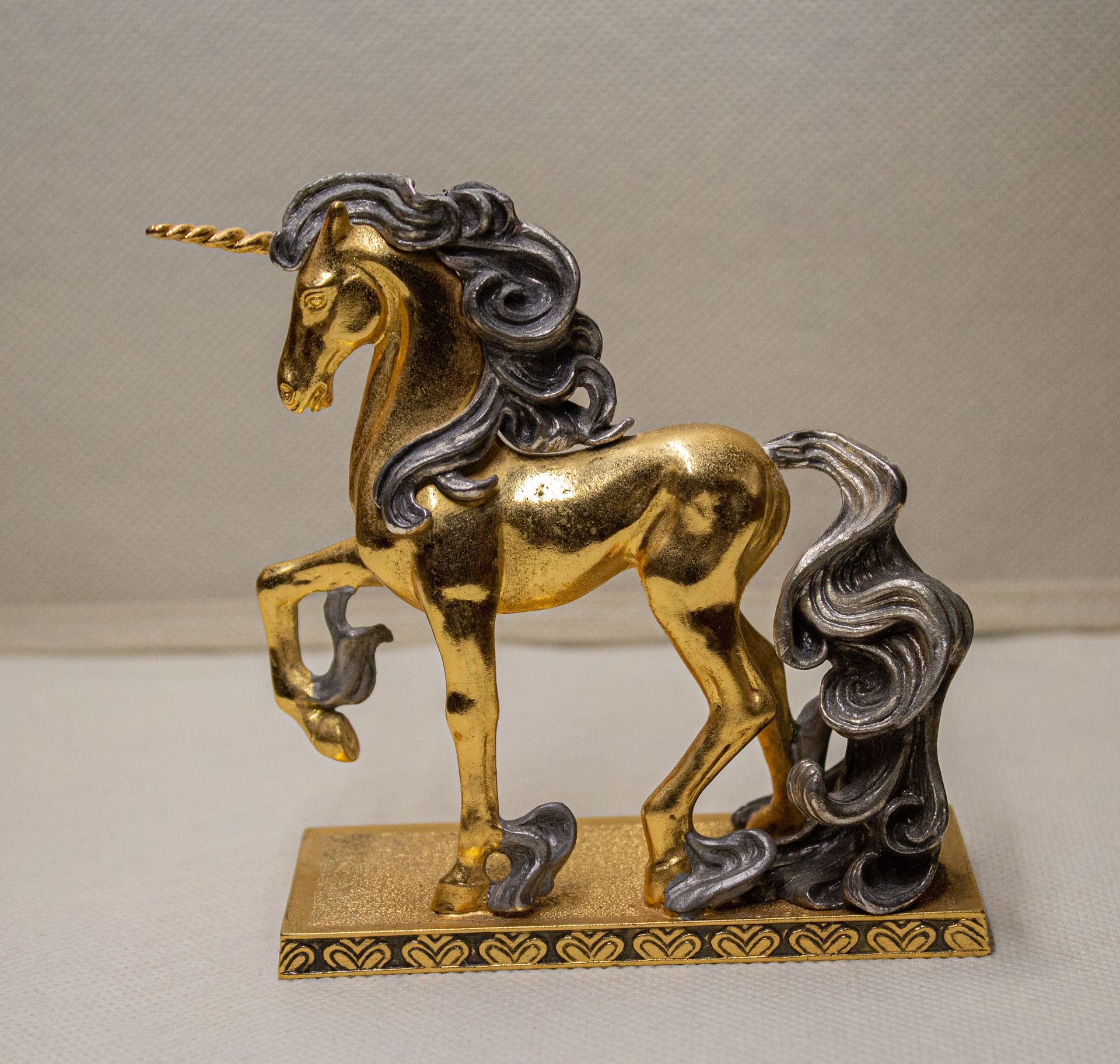 24 Karat Gold Coated Unicorn Figurine