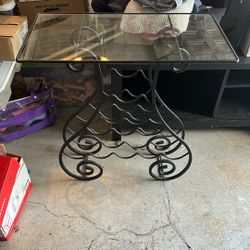 Glass Top Wine Rack