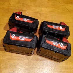 Battery For Milwaukee Generic M18 8H Complete NEW 1x$50 2x$90  