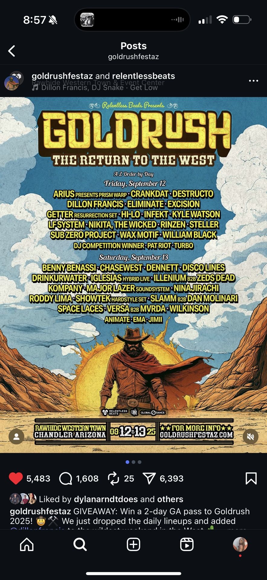 GOLDRUSH 2 DAY WRISTBAND