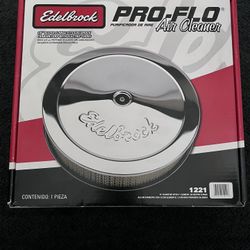 Edelbrock Pro-Flo Chrome 14" Round Air Cleaner