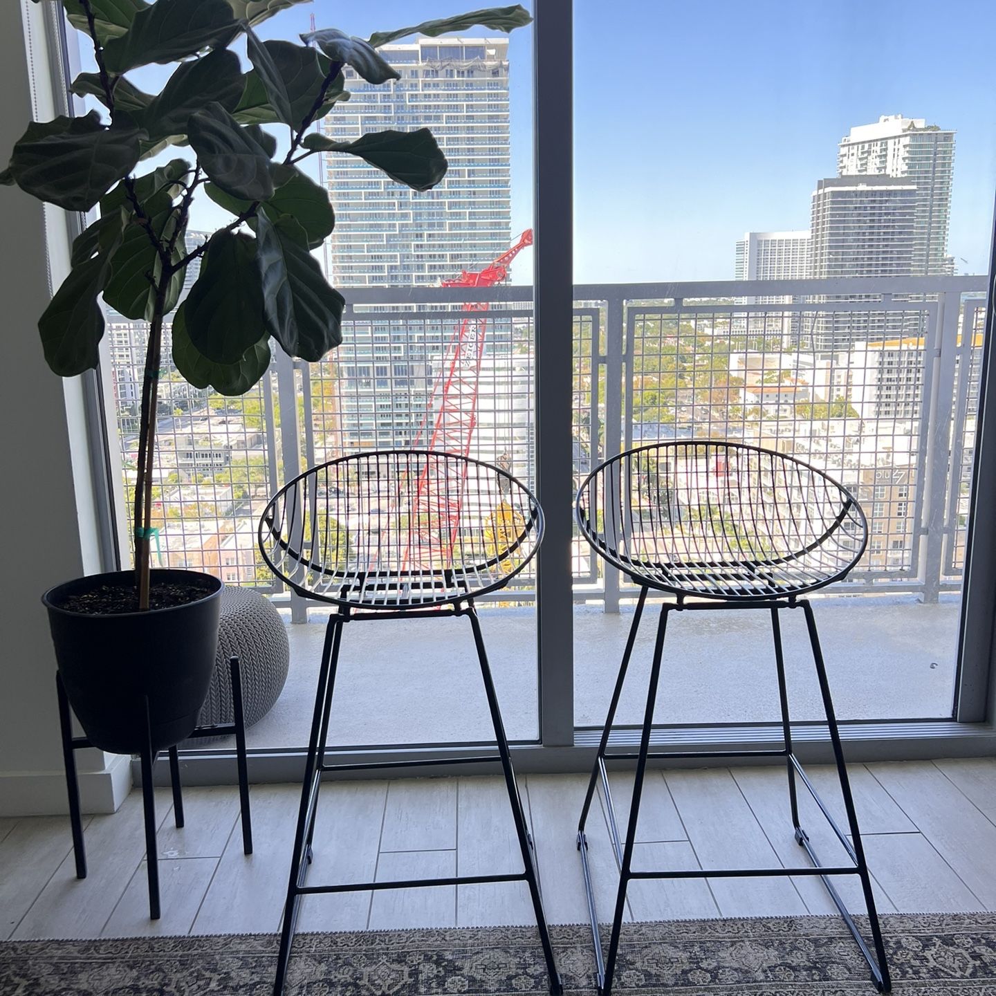 2 Bar Chairs + Plant GIFT :) $100
