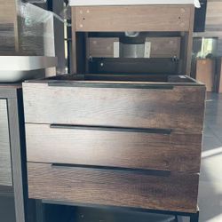 🔥 24” Free Standing Vanity – Black Legs & Black Handles – Open Box! 🔥