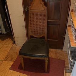 Chair With Wicker/Cane Back