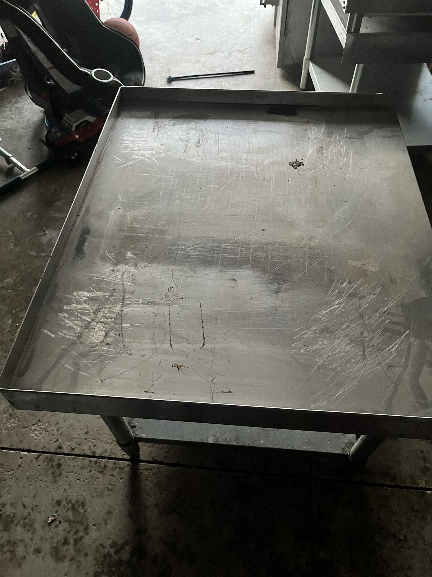 30” Deep x36” Wide By 24” Tall Stainless Food Grade Table