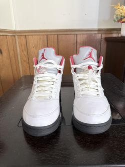 Jordan 5 White Fire Red 