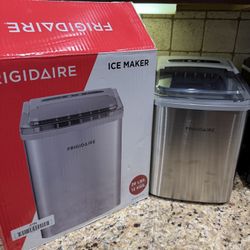 Frigidaire Stainless Ice Maker, only used once and comes with original packaging!  